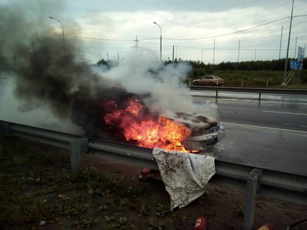 Два автомобиля горели в Нижегородской области в минувшее воскресенье