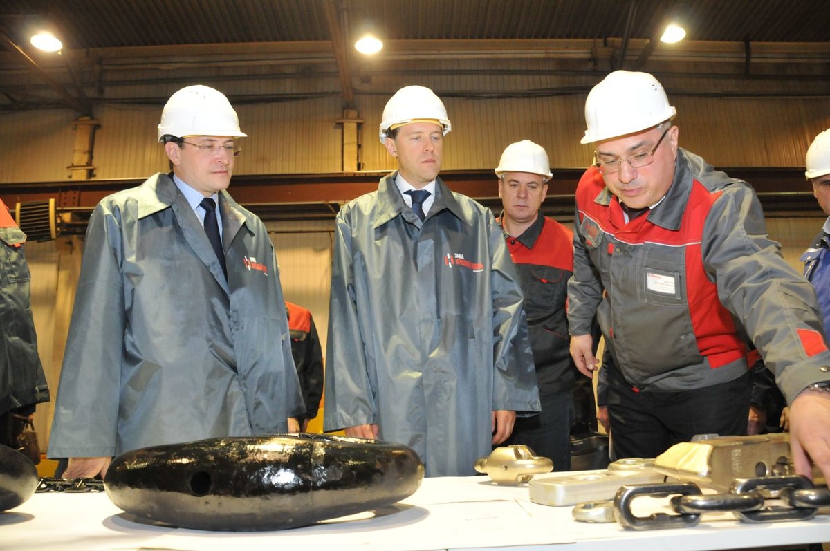 Министр промышленности и торговли РФ посетил нижегородский завод «Красный якорь»