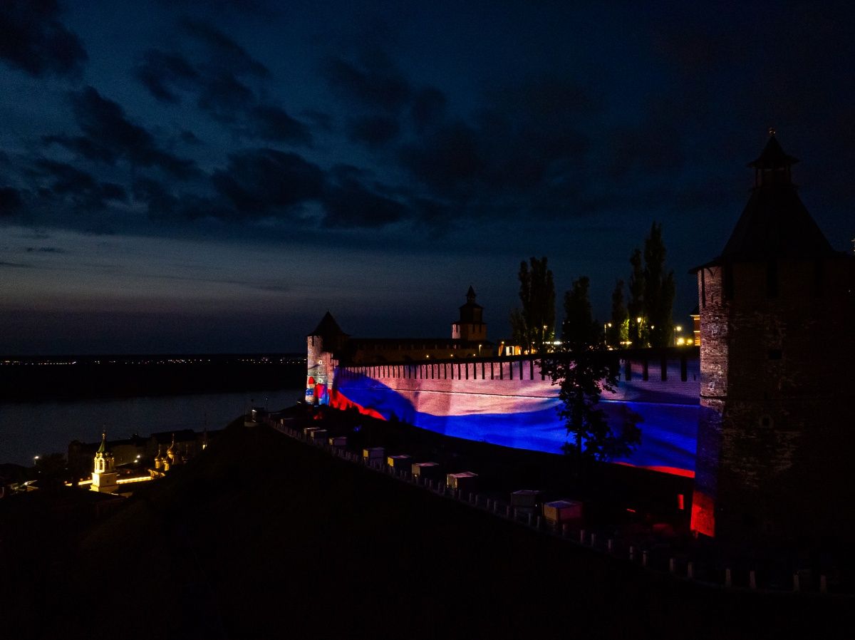 Яркие проекции украсят стены Нижегородского кремля в День России