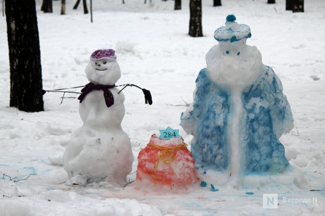 Снежные драконы появились в нижегородском парке Пушкина - фото 11