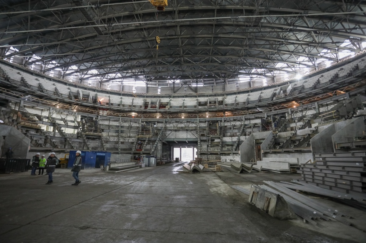 Нижегородцам показали свежие фото со стройплощадки Ледовой арены - фото 3
