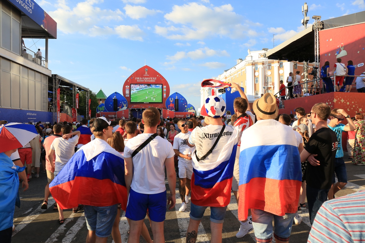 Матч Россия &mdash; Хорватия: следим онлайн за &frac14; финала из нижегородской фан-зоны - фото 1