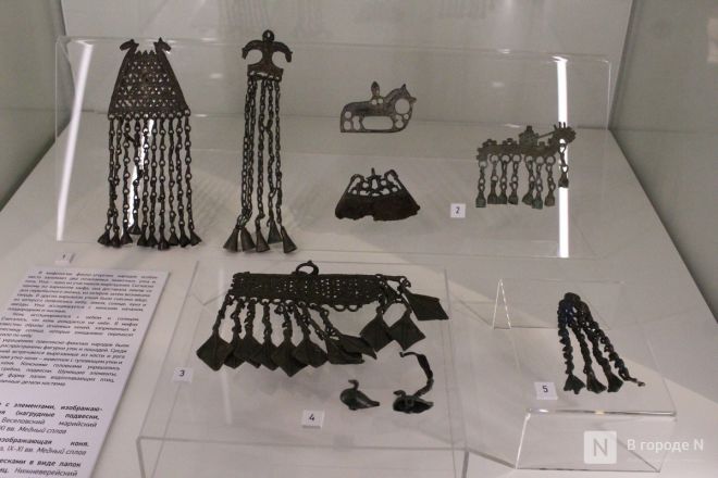 Монеты, украшения и боевые топоры: фоторепортаж с выставки археологических находок в Нижнем Новгороде - фото 96