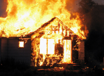 В Кулебаках вместе с домом сгорел его хозяин